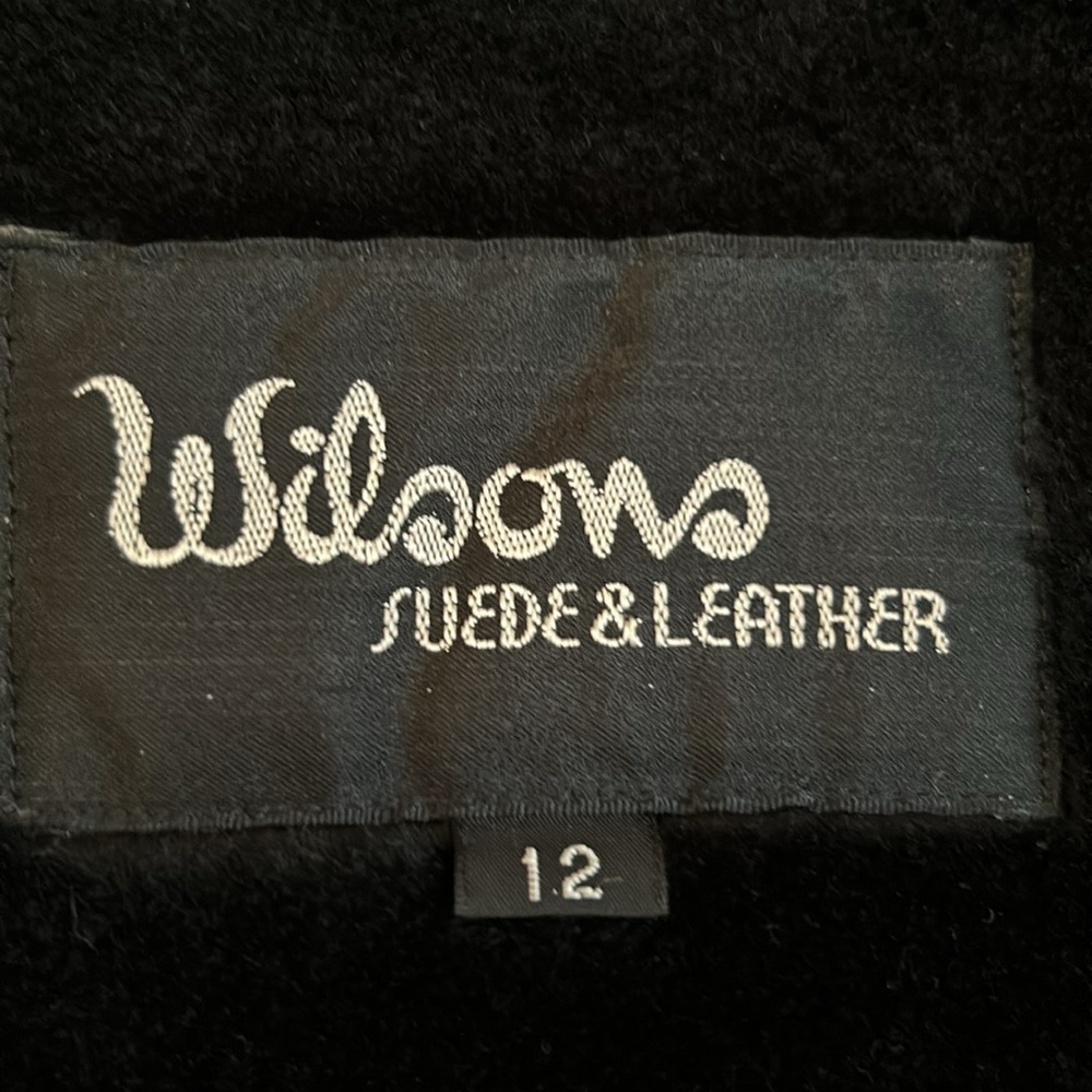 Wilsons Suede & Leather-Black Leather Jacket-Size 12-Excellent Condition - Picture 7 of 11